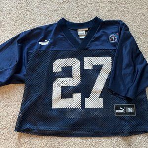 Tennessee Titans Puma Eddie George Navy Practice Penny Jersey